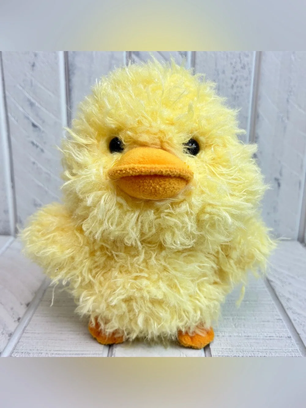 Aurora World, Inc. Oct. 2019 Fluffy Yellow Duck Plush Toy 7” Stuffed Animal HTF